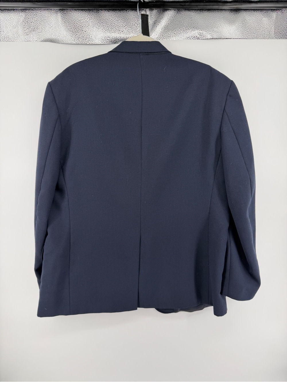 VTG Old Money Dark Academia Preppy Rogers Scott Navy Blue Blazer Jacket 46R - Picture 8 of 13